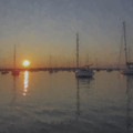 Sailboats at Sunset